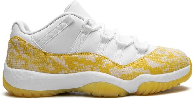 Jordan Air 11 Low "Yellow Snakeskin" sneakers White