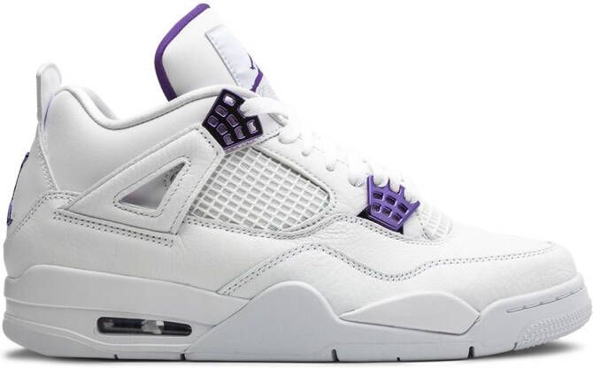 Jordan Air 4 Retro "Metallic Pack Purple" sneakers White