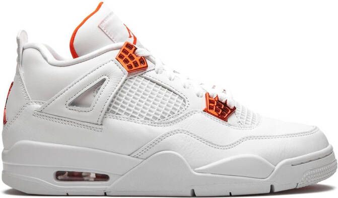 Jordan Air 4 Retro "Metallic Pack Orange" sneakers White