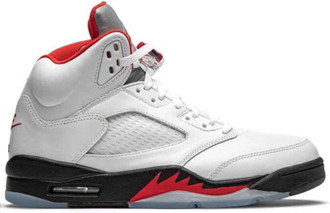 Jordan Air 5 Retro "Fire Red Silver Tongue 2020" sneakers White