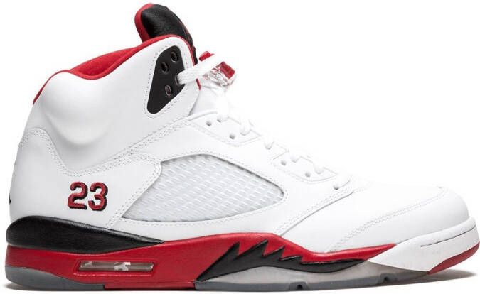 Jordan Air 5 Retro "Fire Red" sneakers White