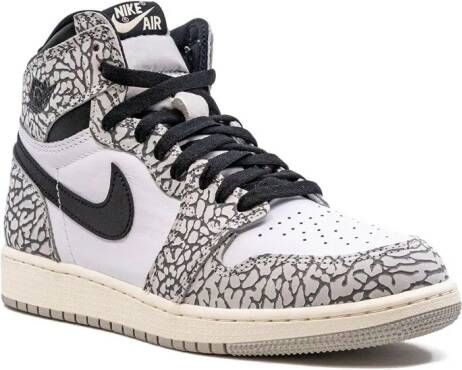 Jordan Kids Air Jordan 1 High OG "Elephant Print" sneakers Grey