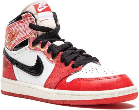 Jordan Kids Air Jordan 1 High OG "Spider- Across The Spider-Verse" sneakers Red