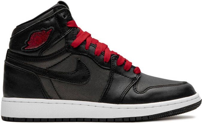Jordan Kids Air Jordan 1 High Retro "Black Satin Gym Red" sneakers