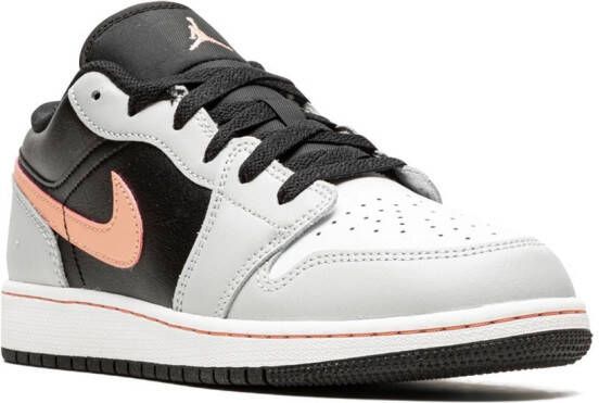 Jordan Kids Jordan 1 Low "Black Grey Pink" sneakers