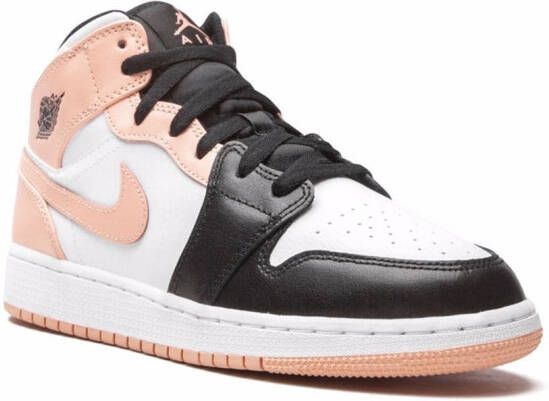 Jordan Kids Air Jordan 1 Mid "Arctic Orange" sneakers White