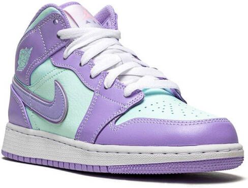 Jordan Kids Air Jordan 1 Mid "Purple Pulse Arctic Punch" sneakers