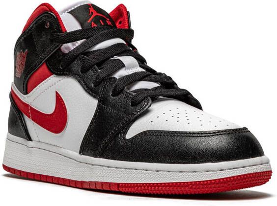 Jordan Kids Air Jordan 1 Mid "Metallic Red" sneakers White