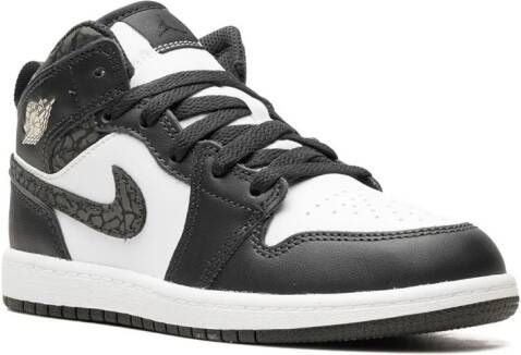 Jordan Kids Air Jordan 1 Mid "Panda Elephant" sneakers Black