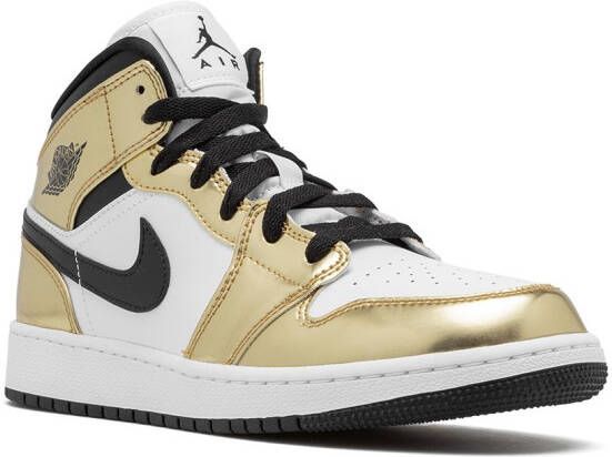 Jordan Kids Air Jordan 1 Mid SE "Metallic Gold" sneakers
