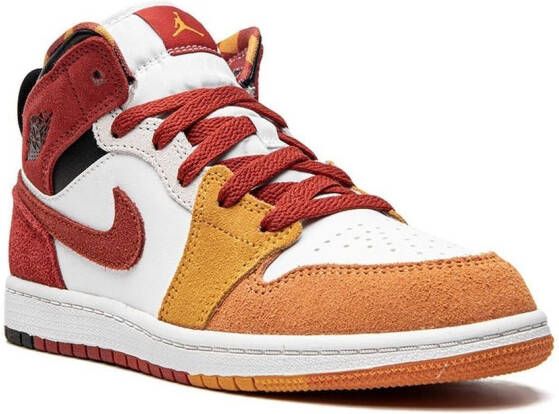 Jordan Kids Jordan 1 Mid SE "Picnic" sneakers Orange