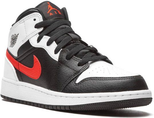 Jordan Kids Air Jordan 1 Mid "Chile Red" sneakers Black