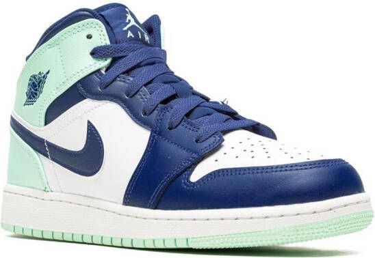 Jordan Kids Air Jordan 1 Mid "Blue Mint" sneakers