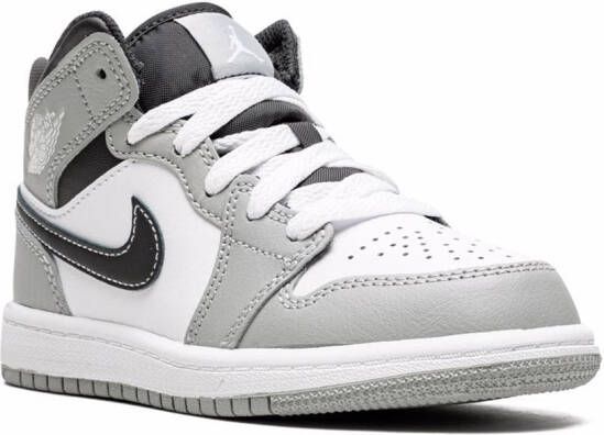 Jordan Kids Jordan 1 Mid "Light Smoke Grey" sneakers