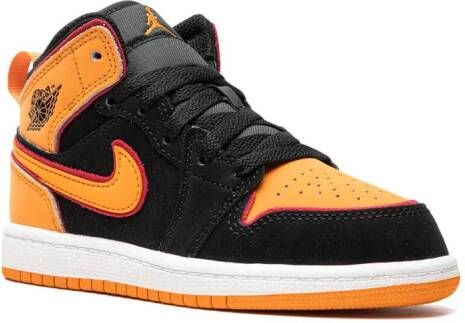 Jordan Kids Air Jordan 1 Mid "Vivid Orange" sneakers