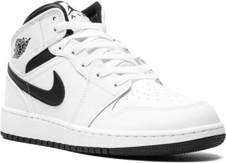 Jordan Kids Air Jordan 1 Mid "White Black" sneakers