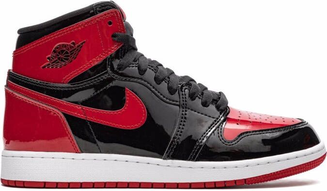 Jordan Kids Air Jordan 1 Retro High "Patent Bred" sneakers Black