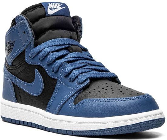 Jordan Kids Air Jordan 1 Retro High OG "Dark Marina Blue" sneakers Black