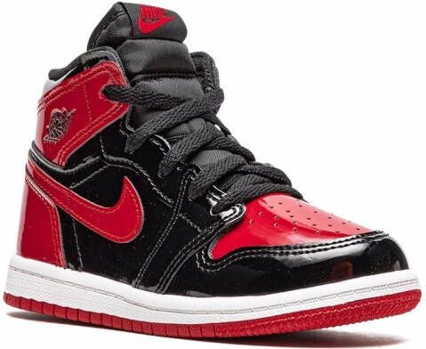 Jordan Kids Air Jordan 1 Retro High OG "Bred Patent" sneakers Black