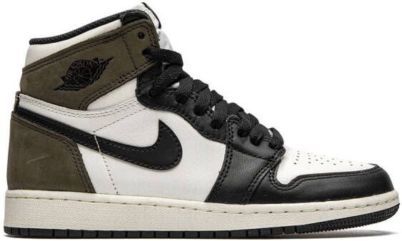 Jordan Kids Air Jordan 1 Retro High OG "Dark Mocha" sneakers White