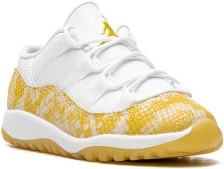 Jordan Kids Air Jordan 11 Low "Yellow Snakeskin" sneakers White