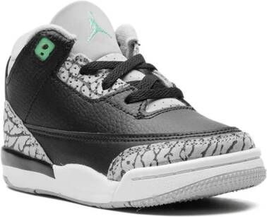 Jordan Kids Air Jordan 3 "Green Glow" sneakers Black