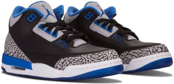 Jordan Kids Air Jordan 3 Retro BG "Sport Blue" sneakers Black