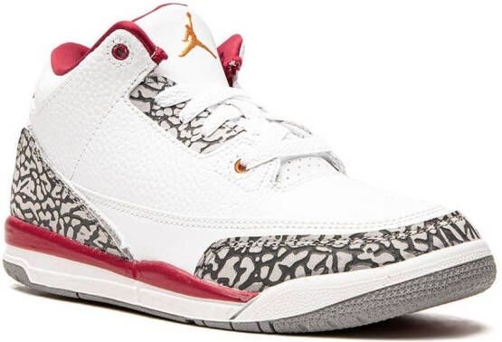 Jordan Kids Air Jordan 3 "Cardinal" sneakers White