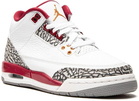 Jordan Kids Air Jordan 3 "Cardinal" sneakers White