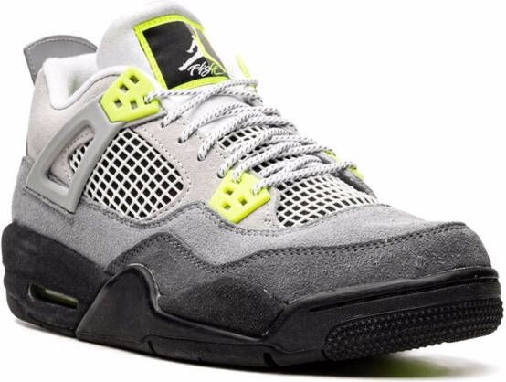 Jordan Kids Air Jordan 4 Retro "Neon" sneakers Grey