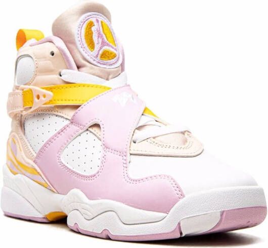 Jordan Kids Air Jordan 8 Retro "Arctic Punch" sneakers White