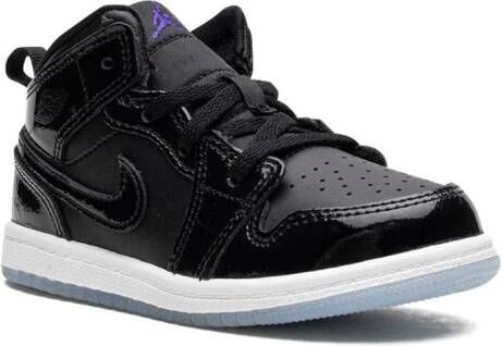 Jordan Kids Air Jordan Retro 1 Mid SE TD "Space Jam" sneakers Black