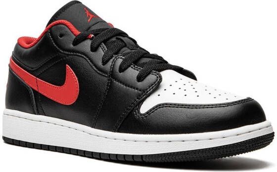 Jordan Kids Air Jordan 1 Low "White Toe" sneakers Black