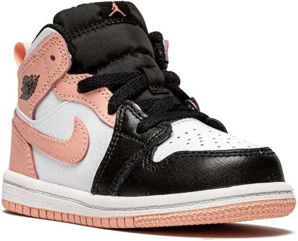 Jordan Kids Jordan 1 Mid "Arctic Orange" sneakers White
