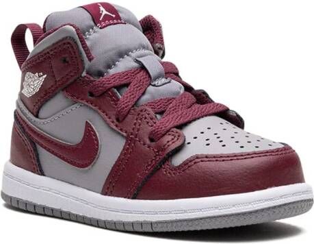 Jordan Kids Jordan 1 Mid "Cherrywood Red" sneakers