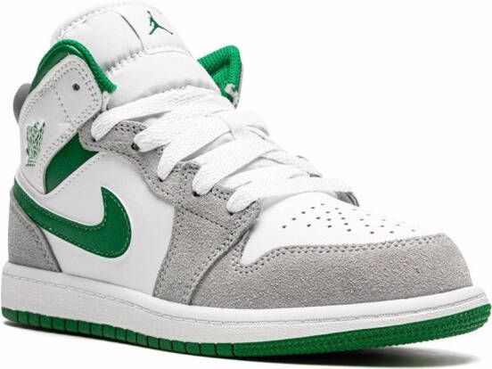 Jordan Kids Jordan 1 Mid SE "Grey Green" sneakers