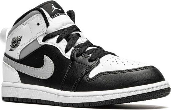 Jordan Kids Jordan 1 Mid "White Shadow" sneakers Black