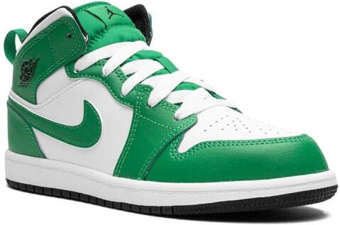 Jordan Kids Air Jordan 1 Mid "Lucky Green" sneakers