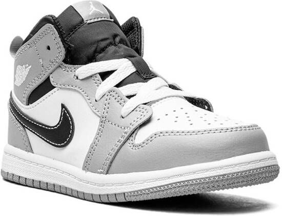 Jordan Kids Jordan 1 Mid "Light Smoke Grey" sneakers