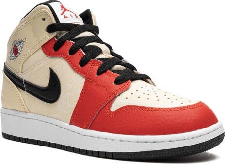 Jordan Kids Jordan 1 Mid SS "Dunk Contest '88" sneakers Neutrals