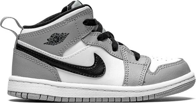 Jordan Kids Jordan 1 Mid "Light Smoke Grey" sneakers
