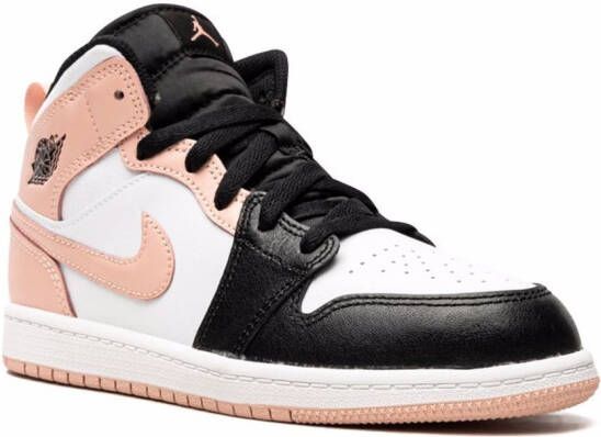 Jordan Kids Jordan 1 Mid "Arctic Orange" sneakers White