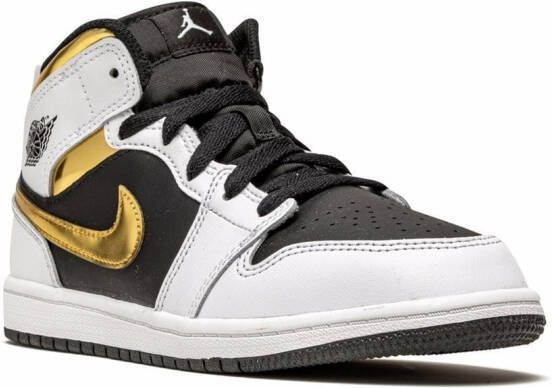 Jordan Kids Jordan 1 Mid "White Gold" sneakers
