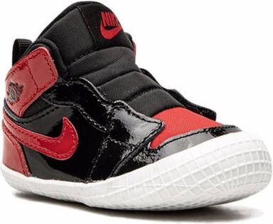 Jordan Kids Jordan 1 "Patent Bred" sneaker booties Black