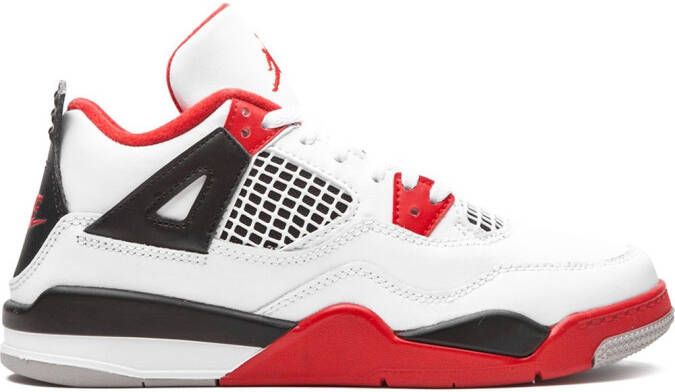 Jordan Kids Jordan 4 Retro "Fire Red 2020" sneakers White
