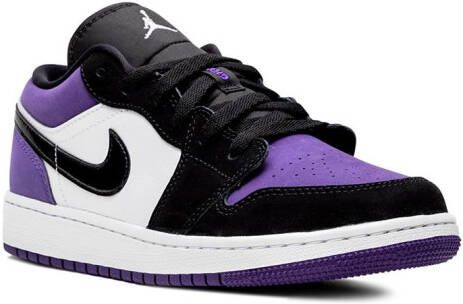 Jordan Kids Air Jordan 1 Low "Court Purple" sneakers Black