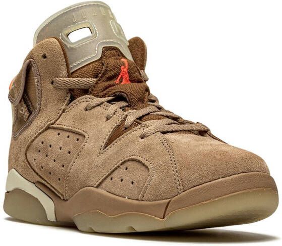 Jordan Kids x Travis Scott Air Jordan 6 Retro "British Khaki" sneakers Brown