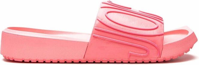 Jordan Nola raised-logo slides Pink