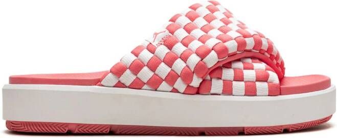 Jordan Sophia flat slides Red