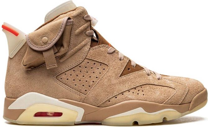 Jordan x Travis Scott Air 6 Retro SP "British Khaki Promo Sample" sneakers Neutrals